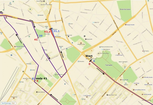 Detaljna trasa Beogradskog maratona fotografija trasa01 585x402 Detaljna trasa Beogradskog maratona