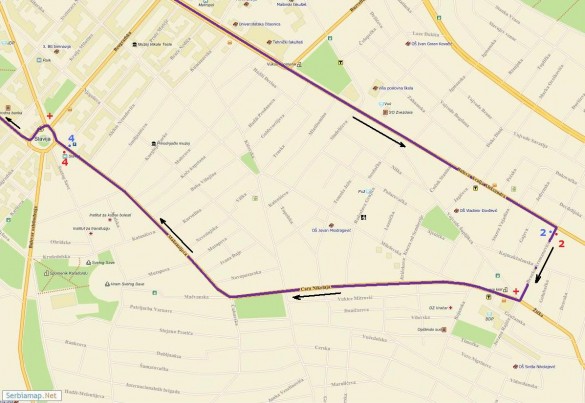 Detaljna trasa Beogradskog maratona fotografija trasa02 585x403 Detaljna trasa Beogradskog maratona