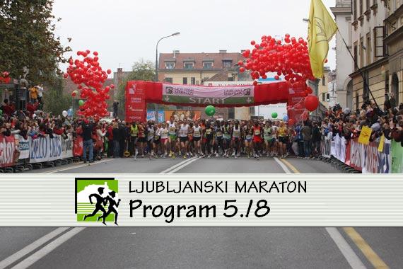Program za Ljubljanski (polu)maraton: 5/8