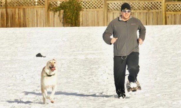Zimsko trčanje sa psom