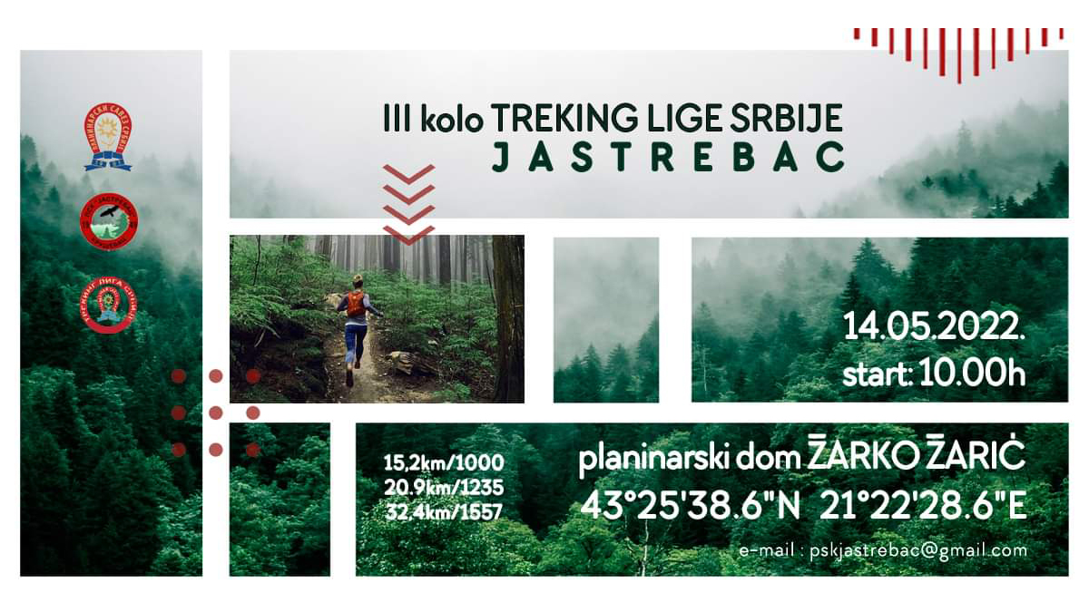 Prijavite se na treće kolo treking lige Srbije na Jastrepcu